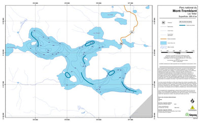 Sépaq Lac Tellier (Mont-Tremblant) digital map