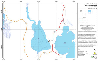 Sépaq Lac Tobie (Rouge-Matawin) digital map