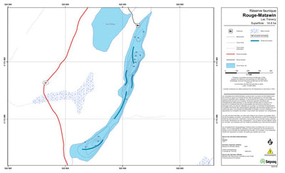 Sépaq Lac Travecy (Rouge-Matawin) digital map