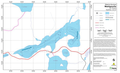 Sépaq Lac Traverse (Mastigouche) digital map