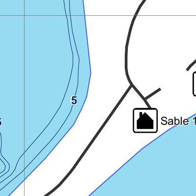 Sépaq Lac Verdun (Mastigouche) digital map