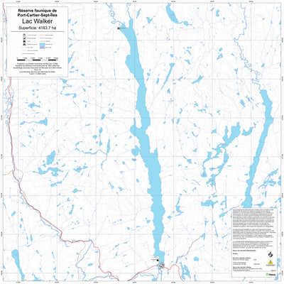 Sépaq Lac Walker (Port-Cartier-Sept-Îles) digital map
