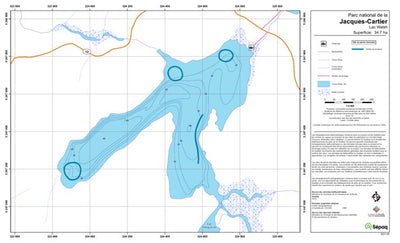 Sépaq Lac Walsh (Jacques-Cartier) digital map