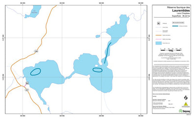 Sépaq Lacs Chapleau (Laurentides) digital map