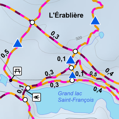 Parc national de Frontenac - Carte des activités hivernales (Secteur Sud) Preview 3