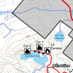 Sépaq Parc national de Frontenac : Carte générale digital map