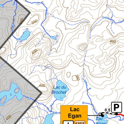 Sépaq Parc national de Frontenac : Carte générale digital map