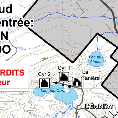 Parc national de Frontenac : Carte générale Preview 2