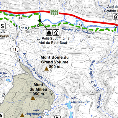 Parc national de la Gaspésie: Carte de Vélo à pneus surdimensionnés Preview 2