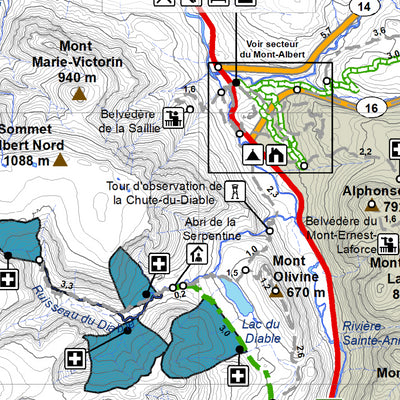 Parc national de la Gaspésie: Carte de Vélo à pneus surdimensionnés Preview 3