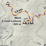 Sépaq Parc national de la Gaspésie - Secteur hors-piste du mont Ernest-Laforce digital map