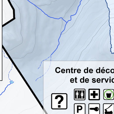 Parc national de la Jacques-Cartier - Carte des activités hivernales Preview 2
