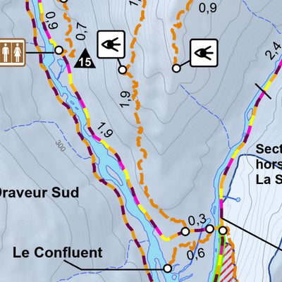 Parc national de la Jacques-Cartier - Carte des activités hivernales Preview 3