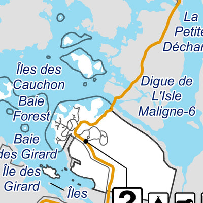 Sépaq Parc national de la Pointe-Taillon : Carte générale digital map