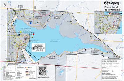 Sépaq Parc national de la Yamaska - Carte des activités hivernales 2024 digital map
