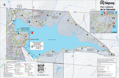 Parc national de la Yamaska - Carte des activités hivernales Preview 1