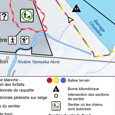 Parc national de la Yamaska - Carte des activités hivernales Preview 3