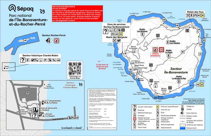Parc national de l’Île-Bonaventure-et-du-Rocher-Percé: Carte générale ...