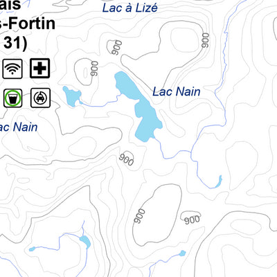 Parc national des Grands-Jardins - Carte des activités hivernales Preview 2