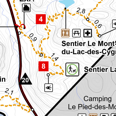 Parc national des Grands-Jardins - Carte des activités hivernales Preview 3