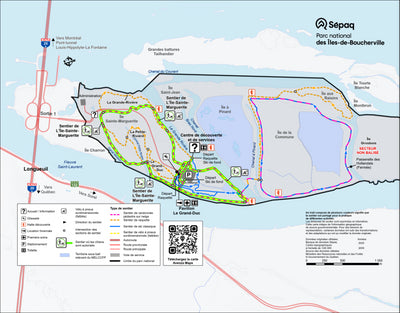 Parc national des Îles-de-Boucherville- - Carte des activités hivernales Preview 1
