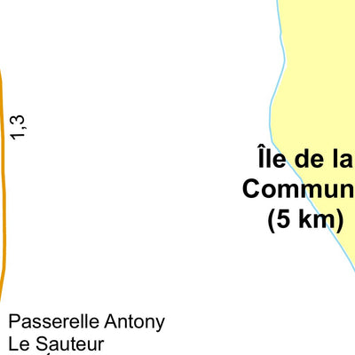 Sépaq Parc national des Îles-de-Boucherville : Carte générale digital map
