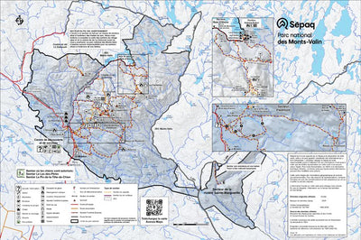 Parc national des Monts-Valin - Carte des activités hivernales Preview 1