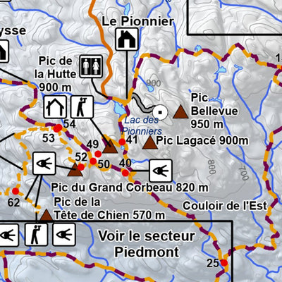 Parc national des Monts-Valin - Carte des activités hivernales Preview 3