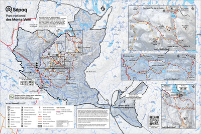 Parc national des Monts-Valin - Carte des activités hivernales Preview 1