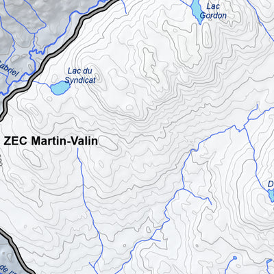 Parc national des Monts-Valin - Carte des activités hivernales Preview 2