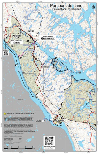 Parc national d'Opémican : Parcours nautique Preview 1