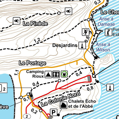 Sépaq Parc national du Bic : Carte générale digital map