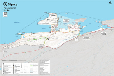 Parc national du Bic : Carte générale Preview 1