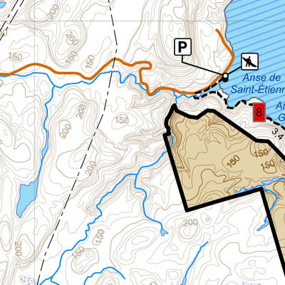 Sépaq Parc national du Fjord-du-Saguenay - secteur est : Carte générale digital map