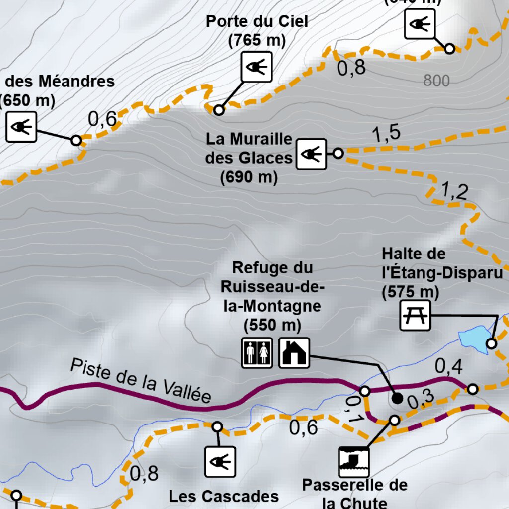 Megantic Region Map Parc national du Mont-Mégantic - Carte des activités hivernales Map by ...