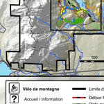 Sépaq Parc national du Mont-Orford : Carte de vélo de montagne digital map