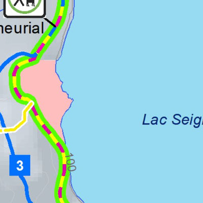 Sépaq Parc national du Mont-Saint-Bruno - Carte des activités hivernales 2024 digital map