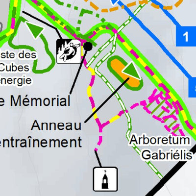 Sépaq Parc national du Mont-Saint-Bruno - Carte des activités hivernales 2024 digital map