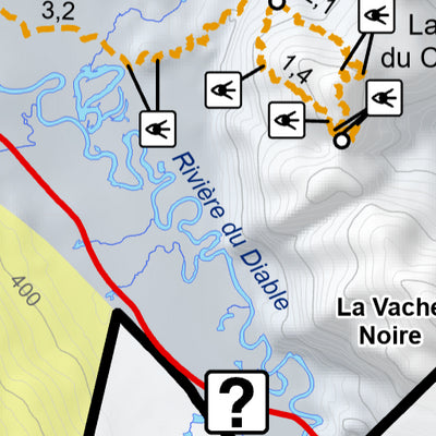 Parc national du Mont-Tremblant - Carte des activités hivernales (Secteur de la Diable) Preview 3