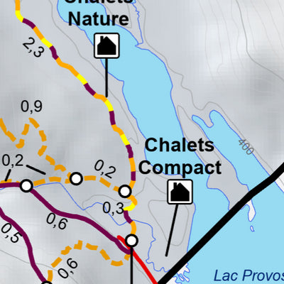 Parc national du Mont-Tremblant - Carte des activités hivernales (Secteur Pimbina) Preview 3