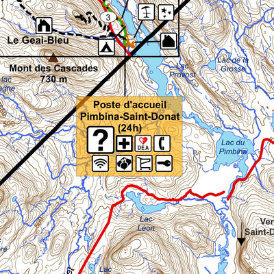 Sépaq Parc national du Mont-Tremblant : Carte générale digital map