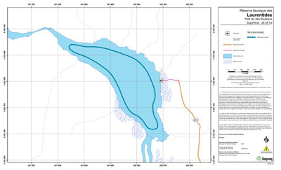 Sépaq Petit lac des Bouleaux (Laurentides) digital map