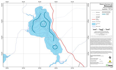 Sépaq Petit lac Kedgwick (Rimouski) digital map