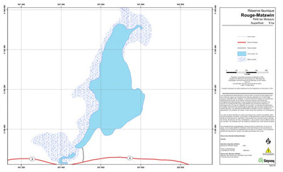 Sépaq Petit lac Mosquic (Rouge-Matawin) digital map