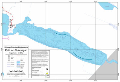 Sépaq Petit lac Shawinigan (Mastigouche) digital map
