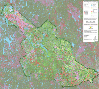 Réserve faunique Ashuapmushuan: Carte générale de chasse à l'orignal 2026 Preview 1