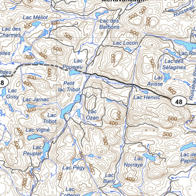 Réserve faunique de Papineau-Labelle : Carte générale de chasse au petit gibier 2025 Preview 3