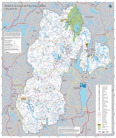 Réserve faunique de Papineau-Labelle : Carte générale Preview 1