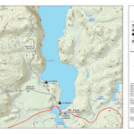 Sépaq Réserve faunique de Port-Cartier - Sept-Îles : Carte des sentiers de randonnée du Lac-Walker digital map