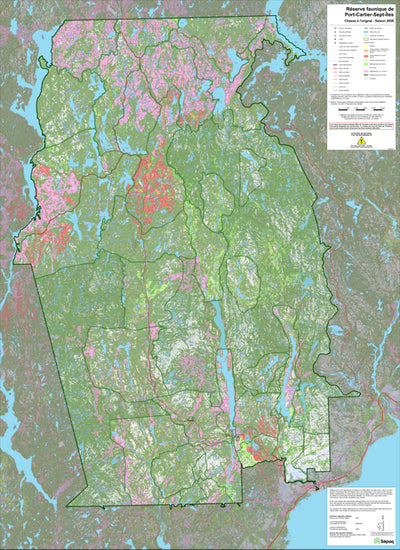 Réserve faunique de Port-Cartier - Sept-Îles : Carte générale de chasse à l'orignal 2026 Preview 1